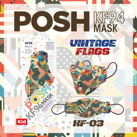 Posh KF94 US Flag Special - Kids (KF03) Posh KF94 US Flag Special - Kids (KF03)