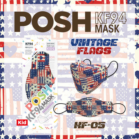 Posh KF94 US Flag Special - Kids (KF05) Posh KF94 US Flag Special - Kids (KF05)