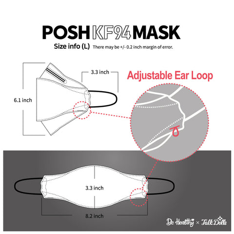 POSH KF94 Mask Melange Lime (C08) POSH KF94 Mask Melange Lime (C08)