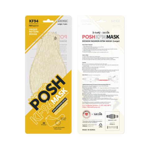 POSH KF94 Mask Melange Fresh Cream (C06) POSH KF94 Mask Melange Fresh Cream (C06)