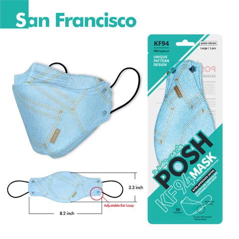 POSH KF94 Mask San Francisco (B01) POSH KF94 Mask San Francisco (B01)