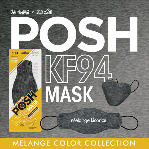 POSH KF94 Mask Melange Licorice (C05) POSH KF94 Mask Melange Licorice (C05)