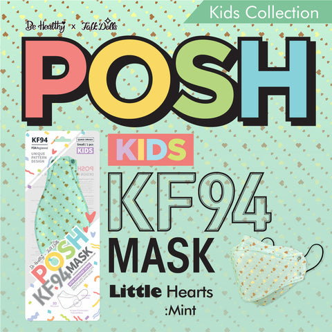 POSH KIDS KF94 Small Mask Little Hearts - Mint (KA10) POSH KIDS KF94 Small Mask Little Hearts - Mint (KA10)