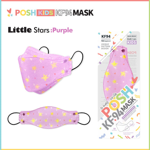 POSH KIDS KF94 Small Mask Little Stars - Purple (KA14) POSH KIDS KF94 Small Mask Little Stars - Purple (KA14)