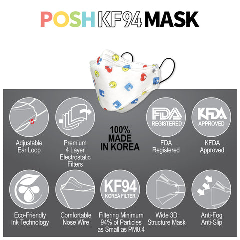 POSH KF94 Small Mask Happy Kids (KA01) POSH KF94 Small Mask Happy Kids (KA01)