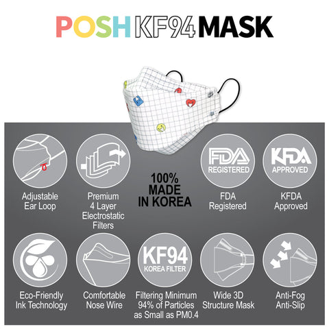 POSH KF94 Small Mask Creative Kids (KA02) POSH KF94 Small Mask Creative Kids (KA02)