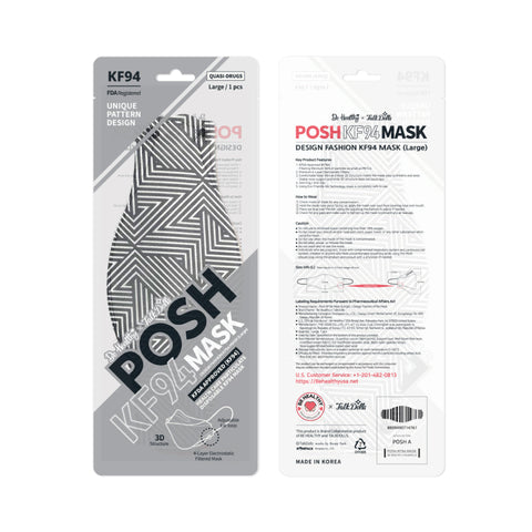 POSH KF94 Mask Rhythmic Movement Stripes (A10) POSH KF94 Mask Rhythmic Movement Stripes (A10)
