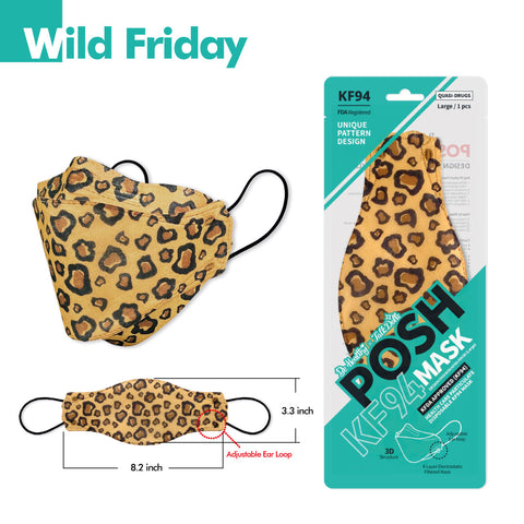POSH KF94 Mask Wild Friday (B10) POSH KF94 Mask Wild Friday (B10)