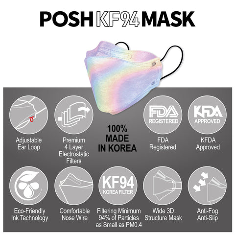 POSH KF94 Mask Dreaming Saturday (B11) POSH KF94 Mask Dreaming Saturday (B11)