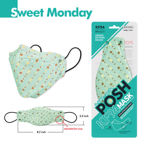POSH KF94 Mask Sweet Monday (B06) POSH KF94 Mask Sweet Monday (B06)