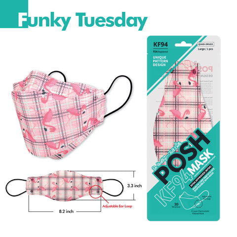 POSH KF94 Mask Funky Tuesday (B07) POSH KF94 Mask Funky Tuesday (B07)