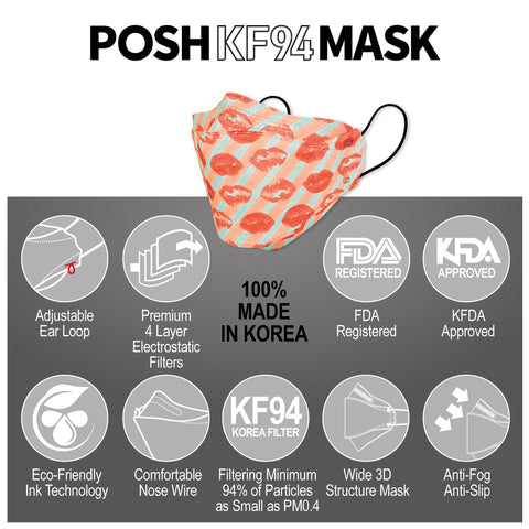 POSH KF94 Mask Kiss Me Wednesday (B08) POSH KF94 Mask Kiss Me Wednesday (B08)