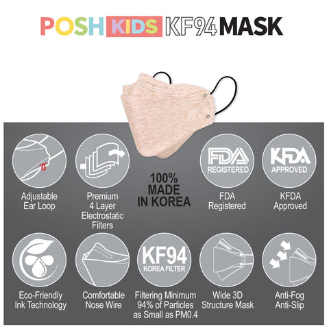 POSH KIDS KF94 Small Mask Melange Cherry Blossom (KA_M02) POSH KIDS KF94 Small Mask Melange Cherry Blossom (KA_M02)
